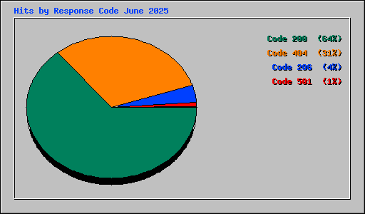 Hits by Response Code June 2025